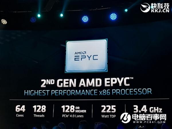 AMD正式发布二代霄龙：64核心128线程制霸 IPC性能猛增23％