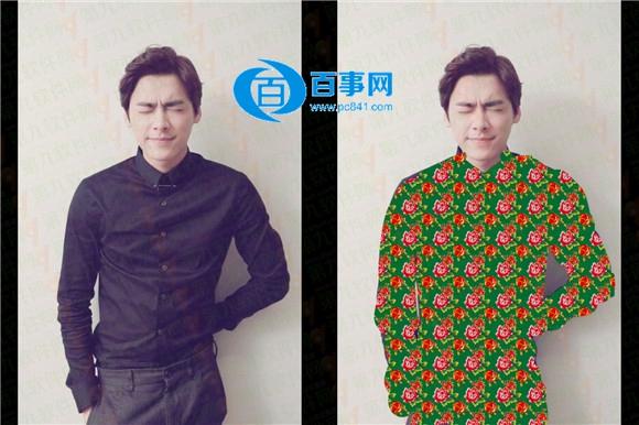 美图秀秀怎么换花棉袄 东北大花袄变装教程