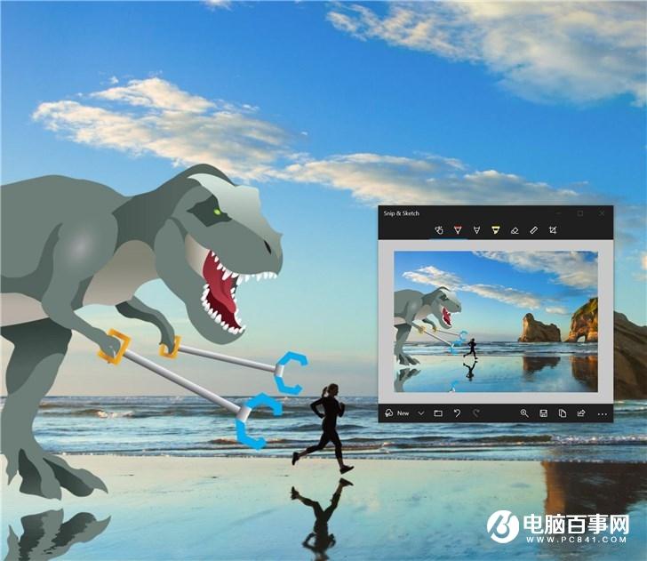 微软Windows 10 20H1预览版18985新增特性:改善蓝牙配对、截图和草图更新