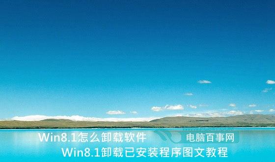 Win8.1怎么卸载软件 Win8.1卸载已安装程序图文教程