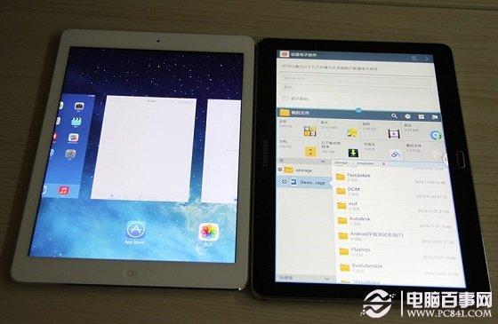 顶级旗舰对比 三星Note 10.1与iPad Air外观全面对比
