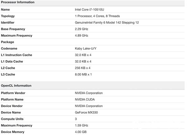 NVIDIA MX330笔记本显卡首曝：继续384个流处理器
