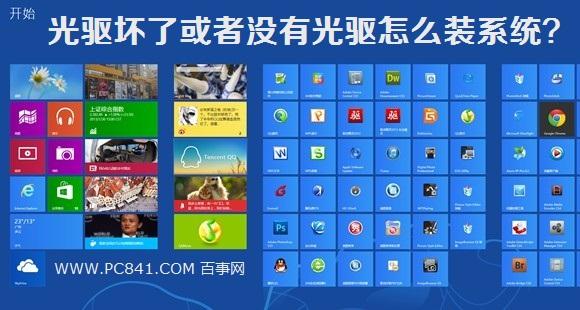 光驱坏了或者没有光驱怎么装系统？