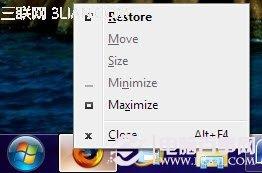 如何显示关闭还原 Windows 7任务栏