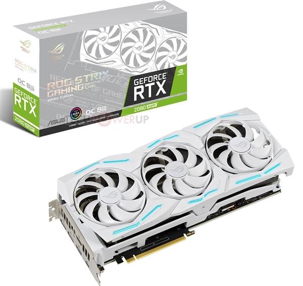 白色版的ROG Strix RTX 2080 Super显卡来了:冰清玉洁
