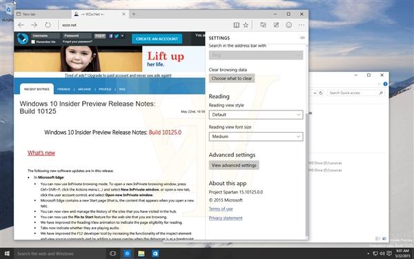 【组图】Win10 Build 10125界面图赏