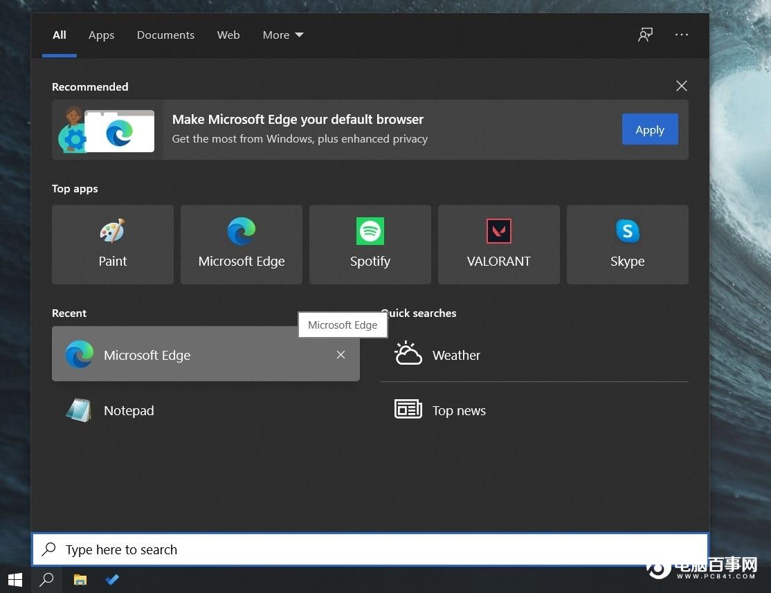 Win10 可在设置中更改显示器刷新率，开始菜单搜索体验改进