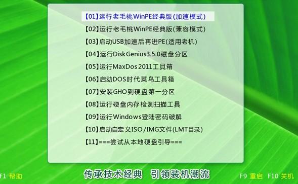 老毛桃winpe怎么用？老毛桃winpe使用教程