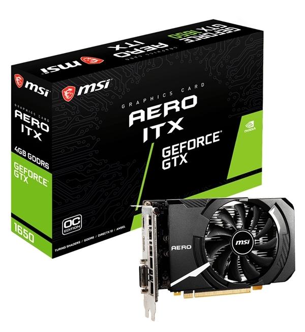 一口气4个系列!微星全新GTX 1650阵容上架:升级GDDR6 也有ITX版