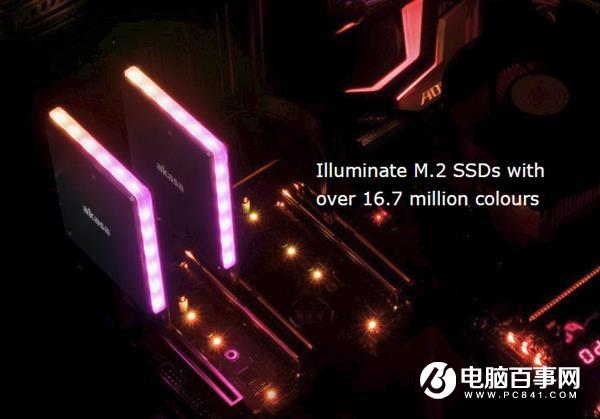 Akasa推双路M.2转接卡 有RGB灯还有散热片