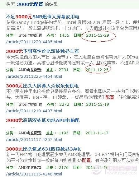 电脑百事网2012年最新动态 新增站内搜索功能