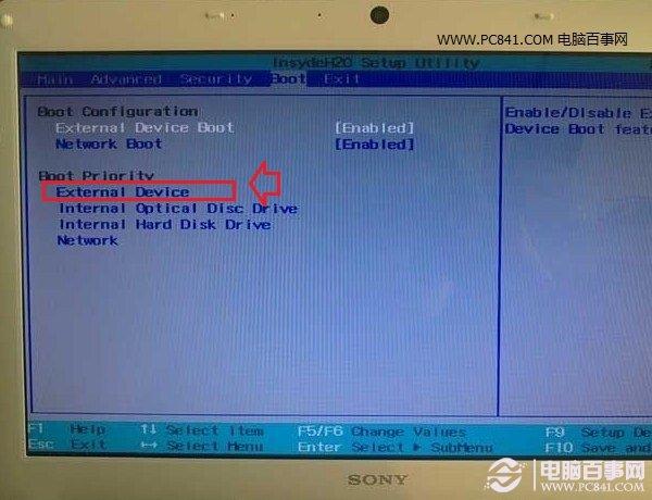 索尼笔记本怎么进入bios 索尼笔记本设置U盘启动方法