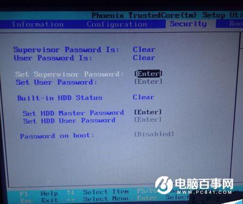 笔记本硬盘HDD User密码password怎么清除？电脑硬盘HDD User密码清除方法