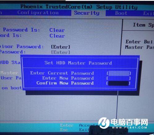 笔记本硬盘HDD User密码password怎么清除？电脑硬盘HDD User密码清除方法