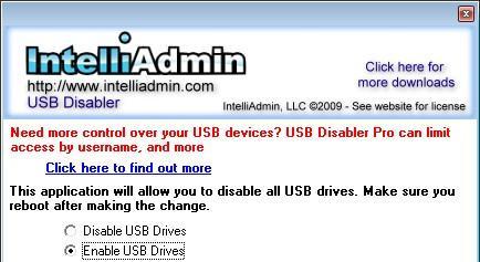 USB Disabler(USB接口启用禁用工具) 1.0 官方版 USB Disabler(USB接口启用禁用工具)
