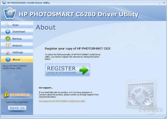 HP PHOTOSMART C6280 Driver Utility截图