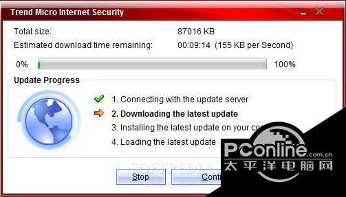 Trend Micro Virus Pattern File 11.445.00截图