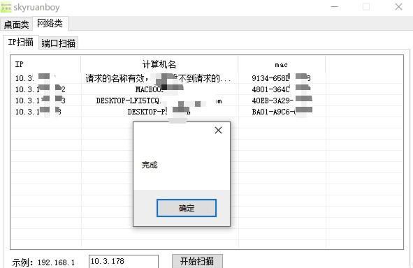 skyruanboy(网络扫描工具)截图
