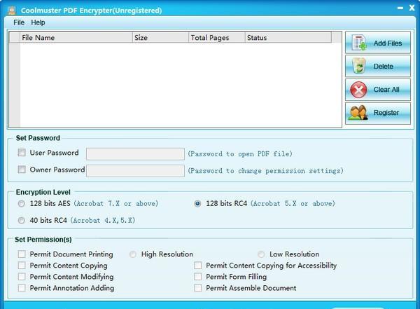 Coolmuster PDF Encrypter(PDF加密工具)截图