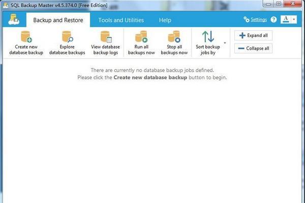 SQL Backup Master(文件备份软件)截图