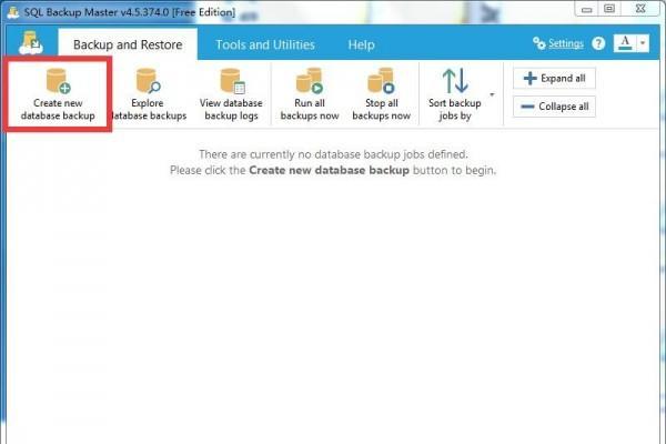 SQL Backup Master(文件备份软件)截图