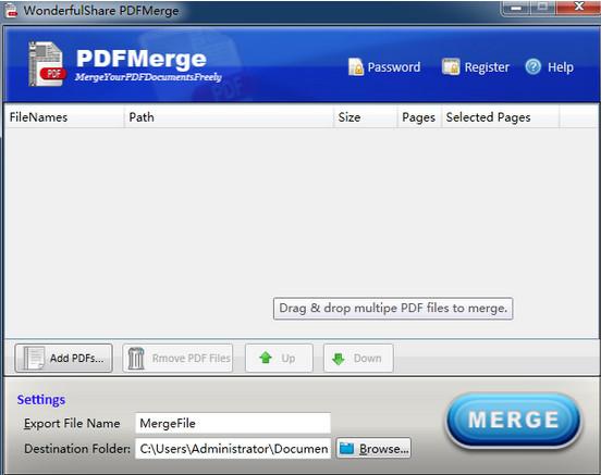 Wonderfulshare PDF Merge(PDF合并器) 3.1.1 官方版 Wonderfulshare PDF Merge(PDF合并器)