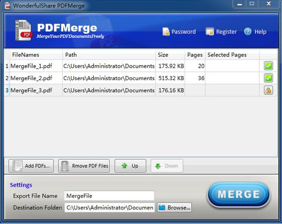 Wonderfulshare PDF Merge(PDF合并器) 3.1.1 官方版 Wonderfulshare PDF Merge(PDF合并器)