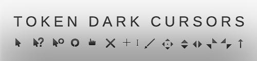 Token Dark 黑色系列鼠标指针截图