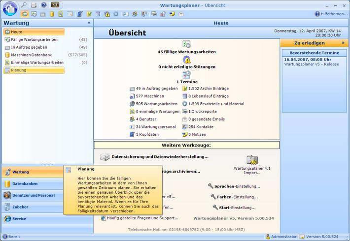 Wartungsplaner 6.00.765截图