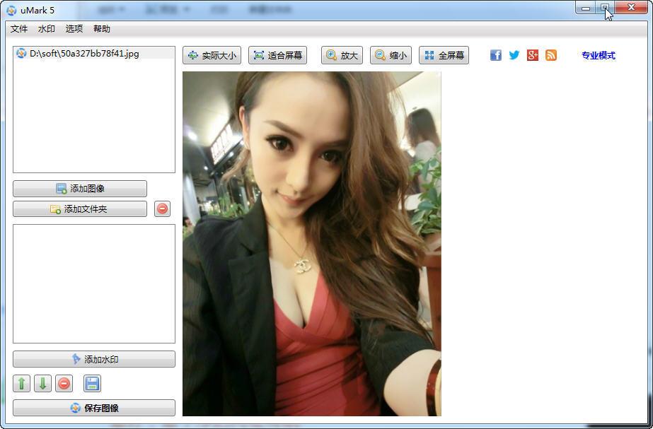 专业的图像水印制作工具(uMark Pro)截图