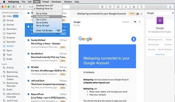 Mailspring 1.5.7截图
