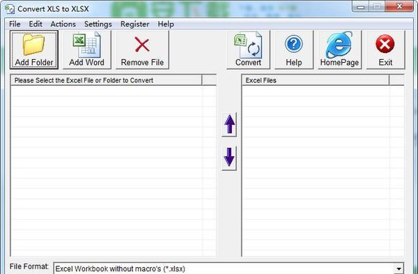 Convert XLS to XLSX(Excel文件转换器) 29.11.15 官方版 Convert XLS to XLSX(Excel文件转换器)
