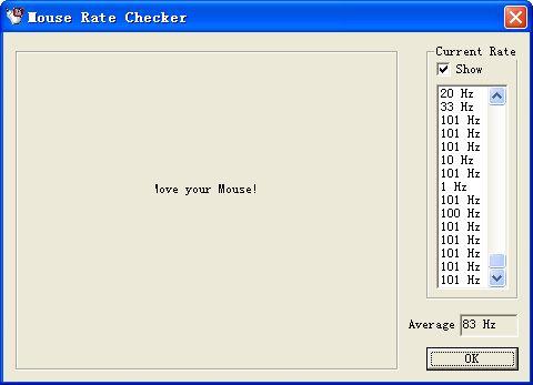 mouse rate checker(鼠标测试)截图
