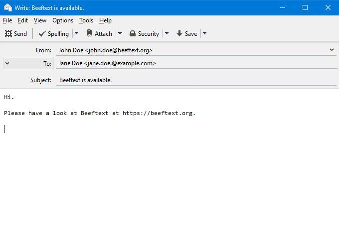 Beeftext(开源文本替换工具)截图
