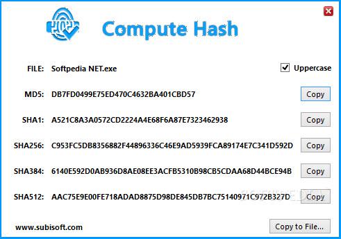 哈希值计算器(ComputeHash)