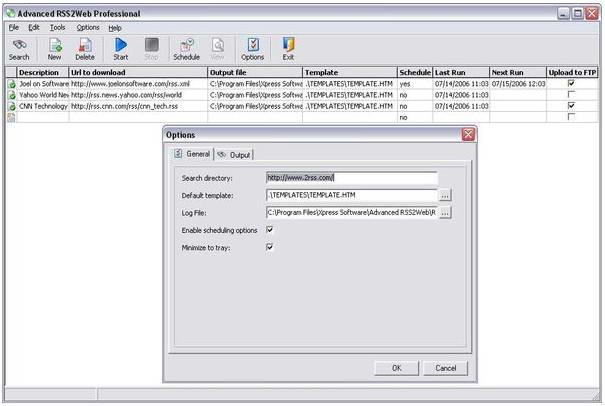 Advanced RSS2Web Personal 3.7.104截图