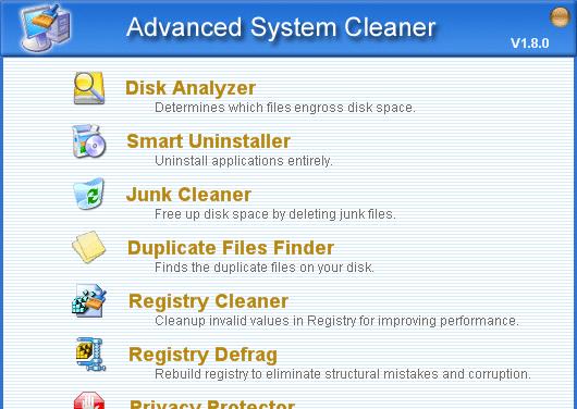 Advanced System Cleaner截图