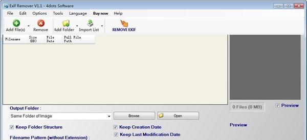 Exif Remover(图片exif信息删除工具)截图