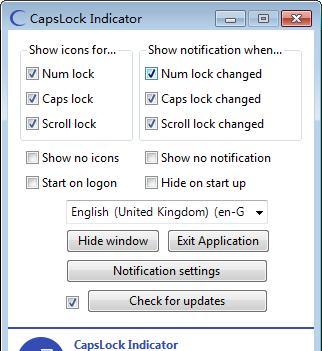 CapsLock Indicator(键盘指示灯提示软件)截图