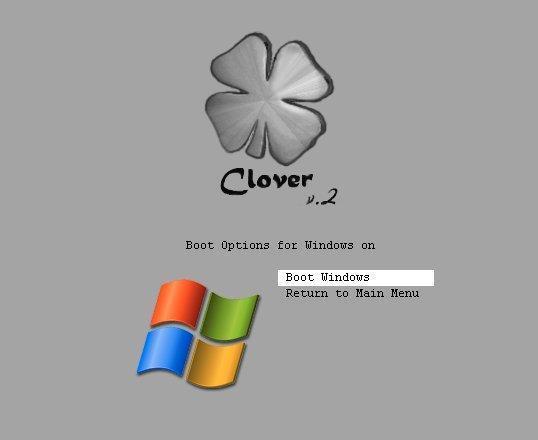Clover EFI bootloader四叶草截图
