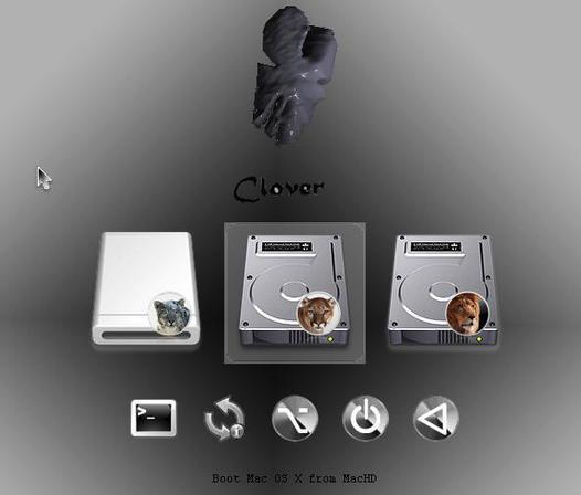 Clover EFI bootloader四叶草截图