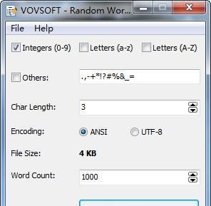 Random Wordlist Generator(随机密码生成工具) 1.2 官方版 Random Wordlist Generator(随机密码生成工具)