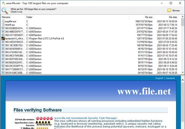 Largest Files Finder(最大文件查找器)