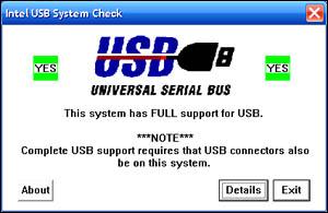 USB口检测修复工具Intel USB System Check