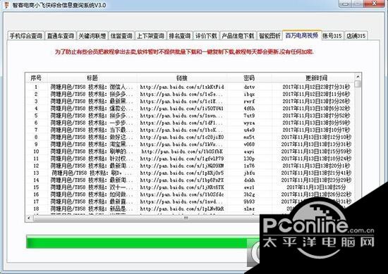 商乾淘宝小飞侠综合信息查询系统截图