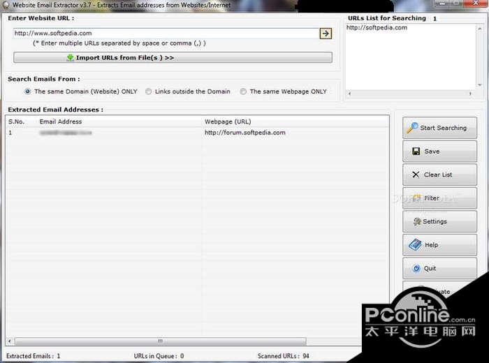 Website Email Extractor 3.8截图