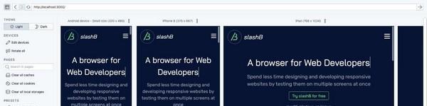 slashB(web开发浏览器)
