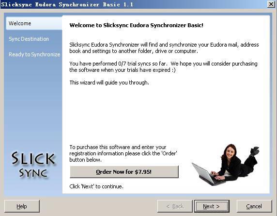 Slicksync Eudora Synchronizer Basic 1.1截图