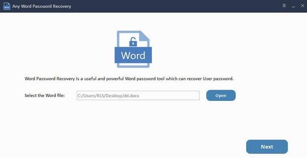 Any Word Password Recovery(Word密码恢复工具) 9.9.8.0 Any Word Password Recovery(Word密码恢复工具)