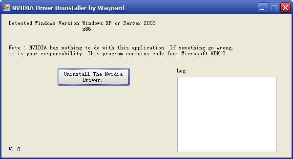 NVIDIA Driver Uninstaller 1.0 免费版 NVIDIA Driver Uninstaller